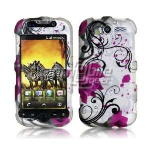 PINK LOTUS FLOWER DESIGN CASE + LCD SCREEN PROTECTOR + CAR CHARGER for 