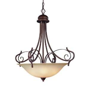Preston Place Collection 5 Light 34 Augustine Pendant with Painted 