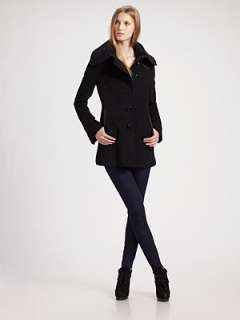 520 MACKAGE Elise Black Wool Cashmere Coat Jacket XS NEW  