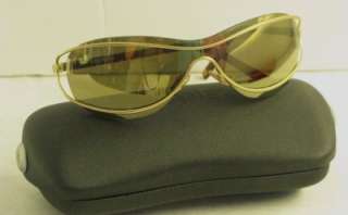   Gold Metal Frame Aviator Sunglasses 4028C138/21 W/Case Cleaning Cloth
