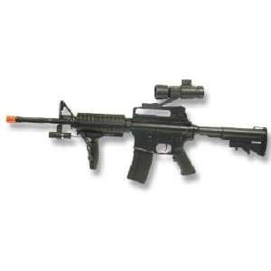  AEG Electric M16 Assault Rifle FPS 150, Scope, Laser 