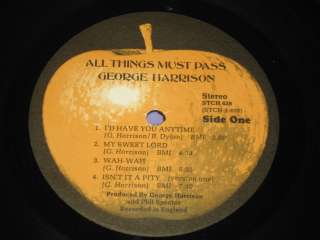 George Harrison All Things Must Pass LP Apple STCH 639  