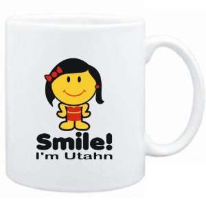 Mug White  Smile I am Utahn   Woman  Usa States Sports 