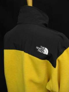 Authentic The North Face Black Yellow Fleece Denali Womens Jacket Coat 