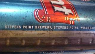 Stevens Point WI Wisconsin Special Beer vintage blue tin can  