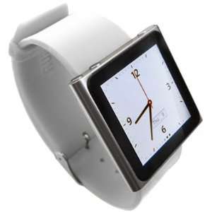   Elegant Wristband for iPod nano   White  Players & Accessories