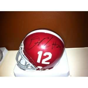  DeQuan Menzie Autographed Alabama Crimson Tide Mini Helmet 