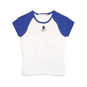  City Royals Womens All Star Cap Sleeve T shirt by Antigua   White 