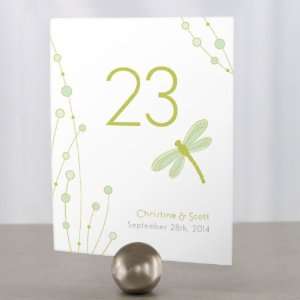 Decorative Dragonfly Table Number   Numbers 37 48   Victorian Purple