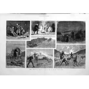  1879 Afghan War Raid Cave Village Soldiers Fine Art