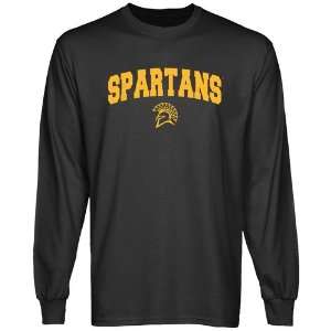  San Jose State Spartans Charcoal Logo Arch Long Sleeve T 
