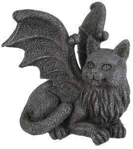 Winged Cat Gargoyle Statue Figurine Gothic Kitty PC Monitor Topper 