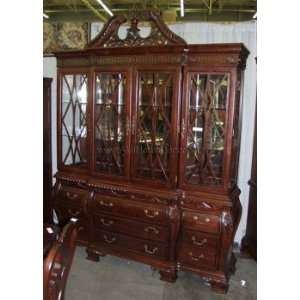 Queen Anne Chippendale China Cabinet 