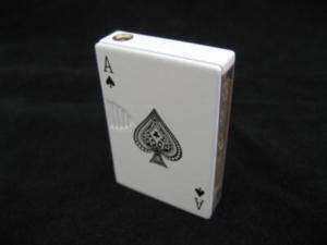 Pocker Card Ace Spade Refillable Lighter Windproof Gift  