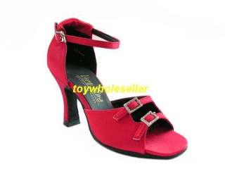 Ladies Latin Ballroom Salsa RED Dance Shoes G183  