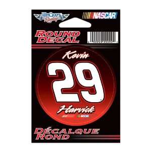  #29 Kevin Harvick 2012 Bud 3 Inch Round Decal Wincraft 