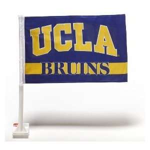  NCAA UCLA Bruins Car Flag w/Wall Bracket   Set of 2 