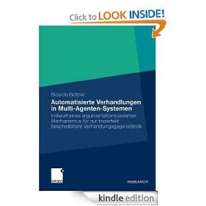 Automatisierte Verhandlungen in Multi Agenten Systemen Entwurf eines 