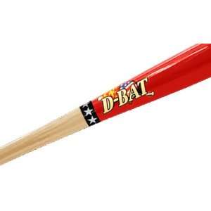  D Bat Pro Cut J33 Two Tone Baseball Bats UNFINISHED/RED 31 