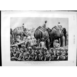  1892 Indian Military Field Day Secunderabad Elephants 