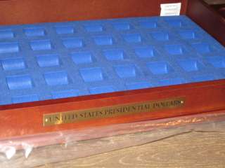 Danbury Mint Uncirculated Presidential Dollar Wooden Coin Display Case 