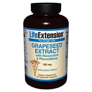 Life Extension   Grape Seed Extract With Resveratol & Pterostilbene 