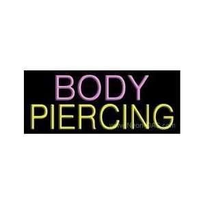  Body Piercing Outdoor Neon Sign 13 x 32