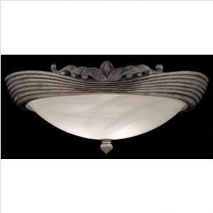   3522 FD 41 Silver Leaf Renaissance 29 Semi Flush 4Lt Silver Leaf