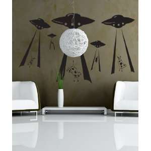  Vinyl Wall Decal Alien Invasion Cow Beaming GFoster104 