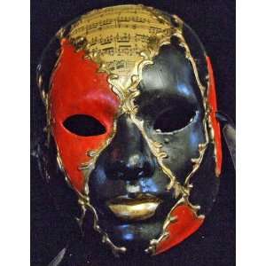  Venetian Mask Ebony and Blood Musical Masquerade Halloween 