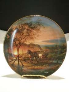 MORNING ROUNDS TERRY REDLIN PLATE WILD WINGS COLLECTION  
