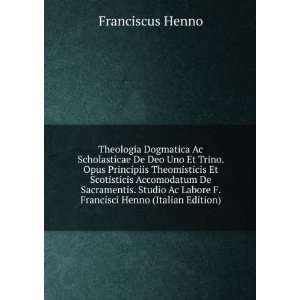   Henno (Italian Edition) (9785873935925) Franciscus Henno Books