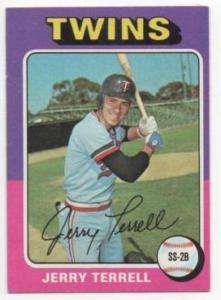 1975 TOPPS TWINS JERRY TERRELL #654  