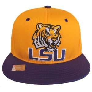  Louisiana State Tigers LSU Retro Snapback Cap Ylw Prp 