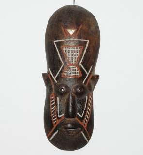 WOODEN AFRICAN MASK, TRIBAL ETHNIC ART, CARVED Africain Afrique Masque 