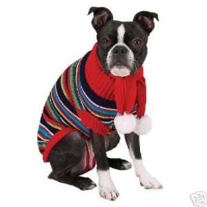   & Zoey Multi Bright Turtleneck Dog Sweater EXLARGE