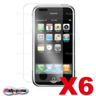 6x CLEAR SCREEN PROTECTOR COVER For Apple iPhone 3G 3GS  