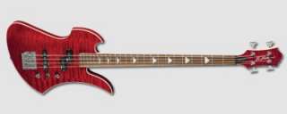   Rich Mockingbird Masterpiece 4 String Bass   Dragon Blood   Quilt Top
