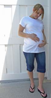 Wholesale Lot of 15 Blank White Maternity T Shirts made by American 