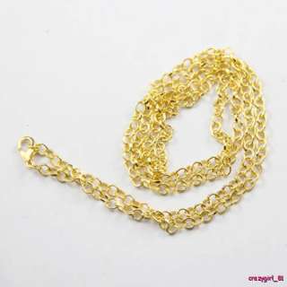   Gold Plated Lobster Clasp Chains Necklaces Findings 70cm RC313  