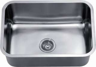   18G Stainless Steel Rounded Undermount Single Bowl Kitchen Sink  