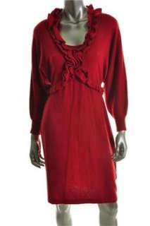 Evan Picone Dress NEW Red Versatile BHFO Sale L  