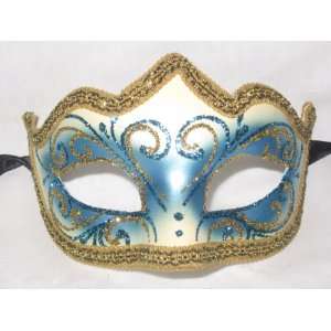   Gold Colombina Punta Riga Venetian Masquerade Mask