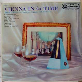 MILIZA KORJUS vienna in 3/4 time LP CAL 427 VG+ 1958 Vinyl Record 1s 