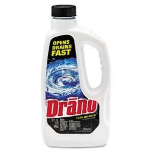  New   Liquid Drain Cleaner, 32 oz Safety Cap Bottle, 12 