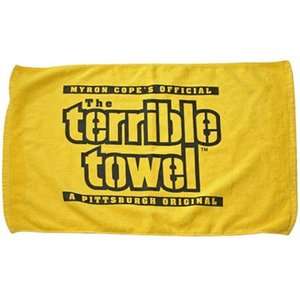   Steelers Logo NFL GOLD Original Myron Cope TERRIBLE TOWEL New  