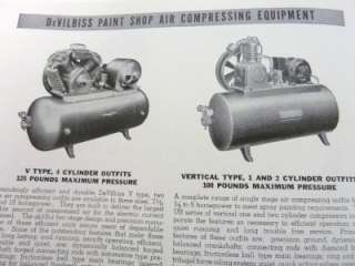 Vintage 1950s  60s DeVILBISS Paint Sprayer Equipment Catalog 