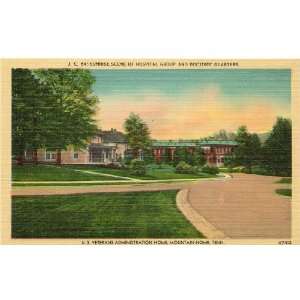  Vintage Postcard Hospital Group and Doctors Quarters   U.S. Veterans 