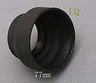77mm Rubber 3 Stage lens hood For Nikon Canon Sony
