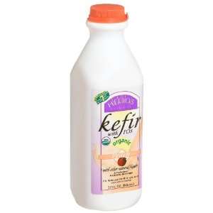 Helios, Organic Kefir with FOS, Peach, 32 oz  Fresh